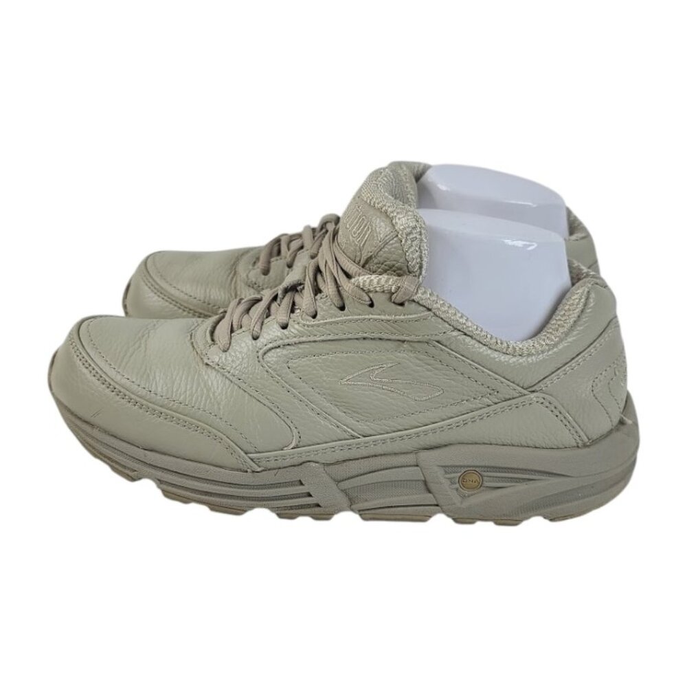 Brooks Women's Green Addiction Leather Lace Up‎ Athletic Walking Sneaker Size 9